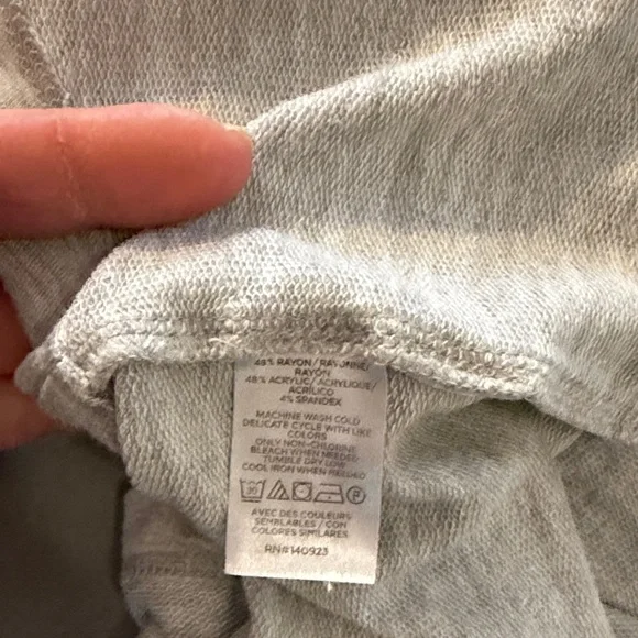 Lou & Grey Casual/Lounge Gray T-Shirt Dress - Picture 7 of 7